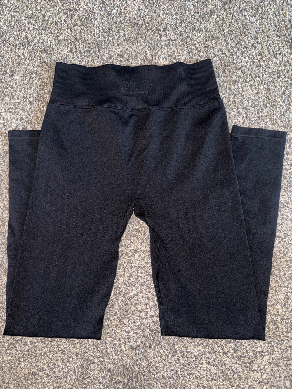 NWOT MEDIUM  PINK Victoria's Secret Black Girls' High-Waist Leggings